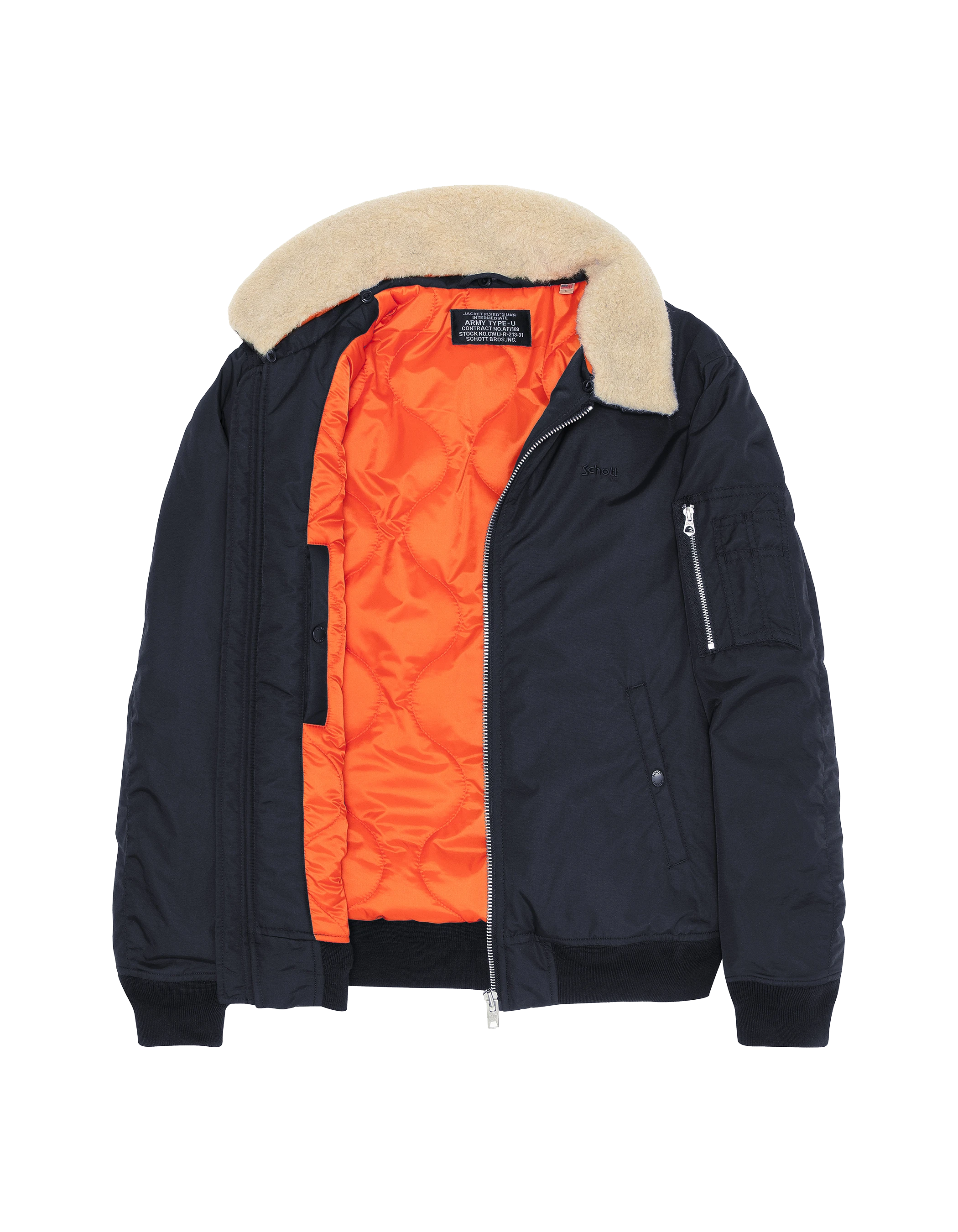 Giacca dell'esercito blu e beige-8