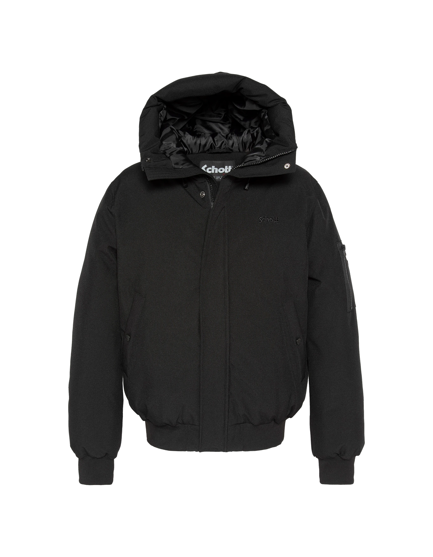 Chaqueta con capucha negra