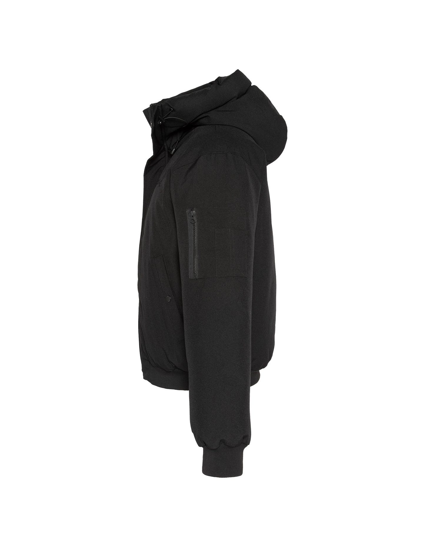 Chaqueta con capucha negra