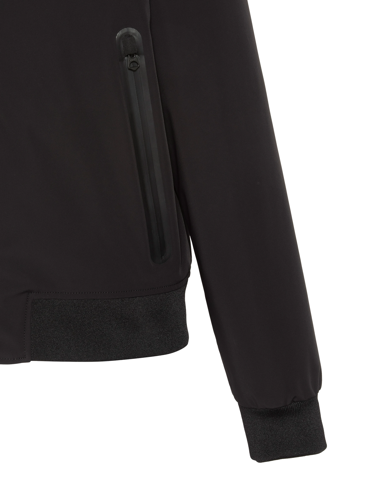 Chaqueta negra con encapuchas