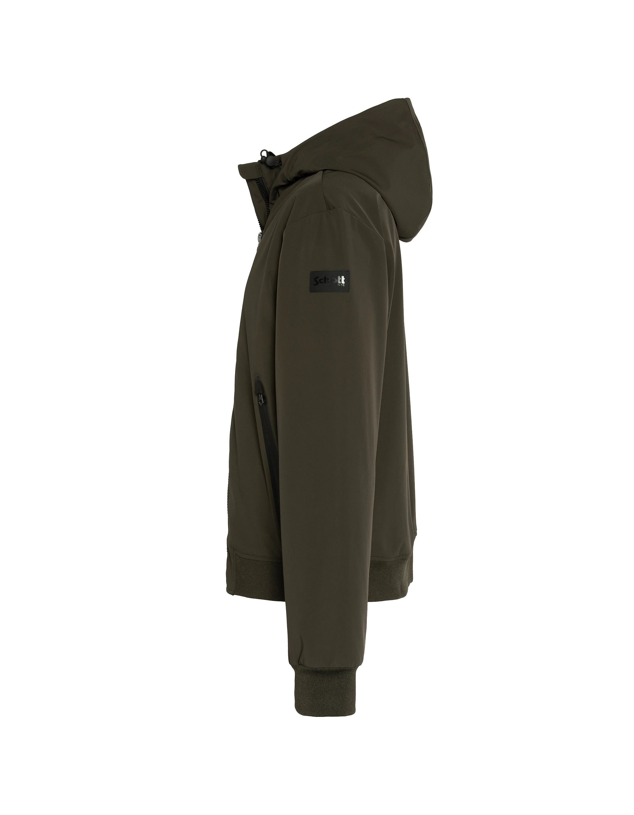 Chaqueta de color caqui urbano con encapuchas-4