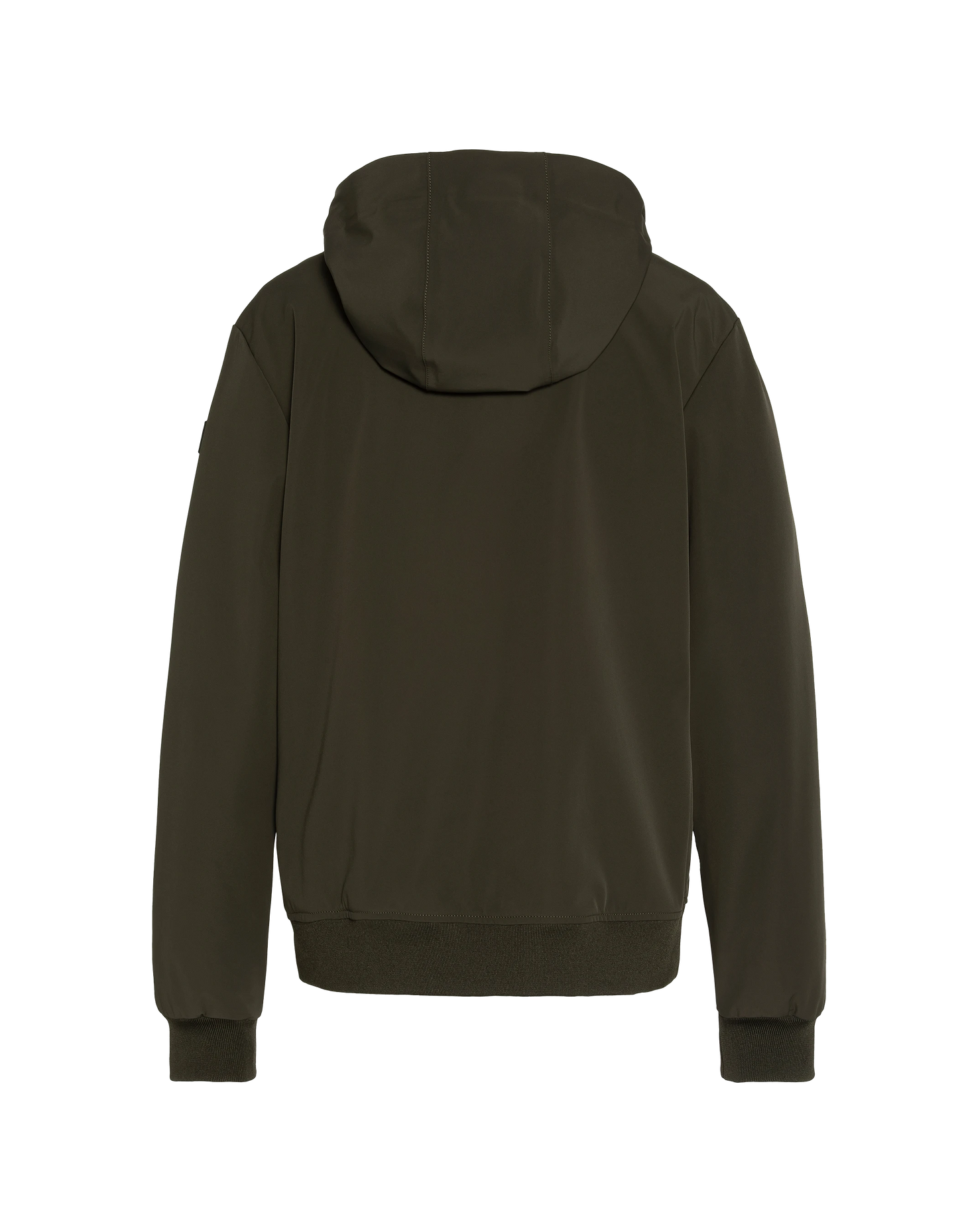 Chaqueta de color caqui urbano con encapuchas