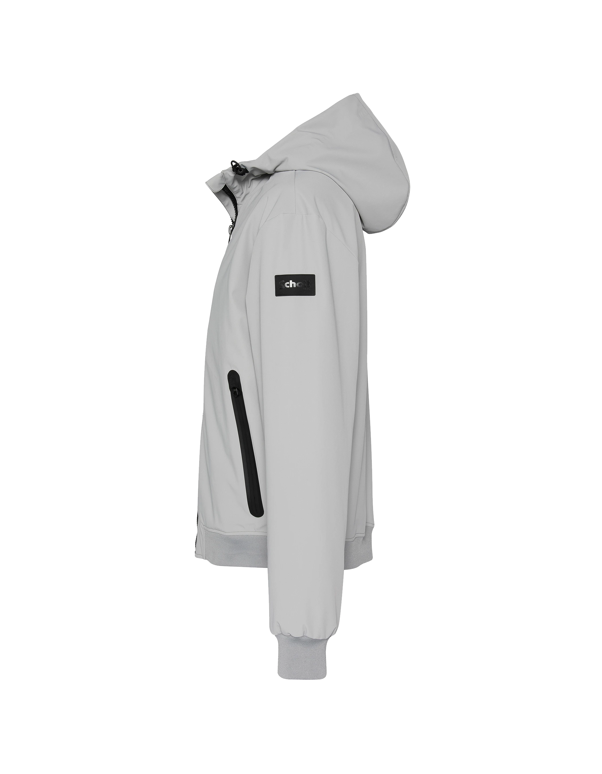 Capucha urbana de chaqueta gris de acero-8